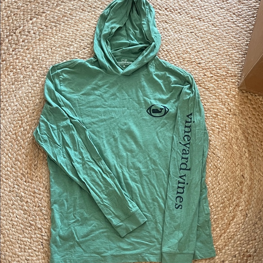 Vineyard Vines Teal Hoodie with Logo